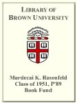 Mordecai K. Rosenfeld '51, P'89 Book Fund
