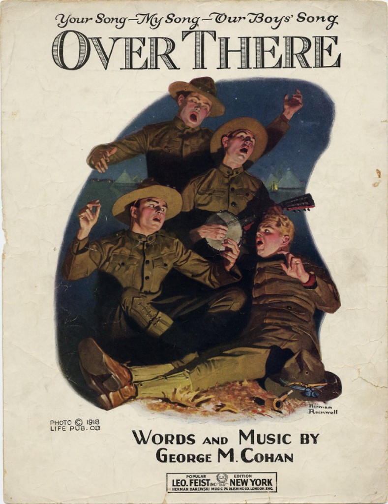 Over there. 1917. World War I Sheet Music.