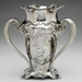 fancy silver vessel