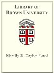 Customized digital bookplate for Merrily E. Taylor Fund