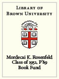 Mordecai K. Rosenfeld '51, P'89 Book Fund