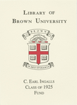 Customized digital bookplate for C. Earl Ingalls Class of 1925 Fund