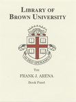 Customized digital bookplate for Frank J. Arena Endowed Library Fund for Mathematics