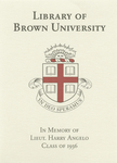 Customized digital bookplate for Lt. Harry Angelo '36 Memorial Fund