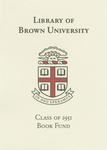 Customized digital bookplate for Class of 1951 Book Fund