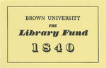 Customized digital bookplate for Library Fund