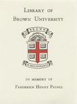 Customized digital bookplate for Frederick Henry Prince Medical Fund