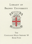 Customized digital bookplate for Constance Mann Shepard '49 Book Fund