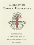 Customized digital bookplate for Professor Charles H. Smiley Book Fund