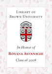 Roxana Arvanaghi, Class of 2008