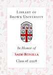 Sade Bonilla, Class of 2008
