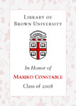 Mariko Constable, Class of 2008