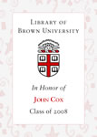 John Cox, Class of 2008