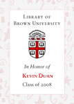 Kevin Duan, Class of 2008