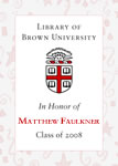 Matthew Faulkner, Class of 2008
