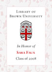 Sarah Faux, Class of 2008