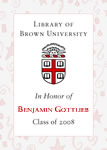 Benjamin Gottlieb, Class of 2008