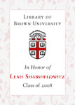 Leah Shabshelowitz, Class of 2008