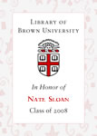 Nate Sloan, Class of 2008