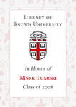 Mark Tumiski, Class of 2008