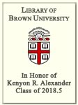 Kenyon R. Alexander, Class of 2018.5