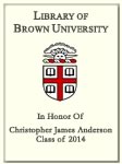 Christopher James Anderson, Class of 2014