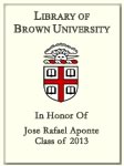 Jose Rafael Aponte, Class of 2013