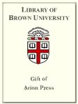 Customized digital bookplate for Arion Press