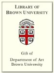 Customized digital bookplate for Department of Art, Brown University