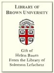Customized digital bookplate for Helen Baum, From the Library of Solomon Lefschetz