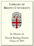 David Bering-Porter, Class of 2011