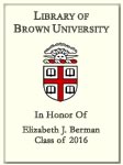 Elizabeth J. Berman, Class of 2016