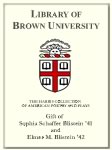 Customized digital bookplate for Sophia Schaffer Blistein '41 and Elmer M. Blistein '42 to the Harris Collection