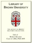 Customized digital bookplate for Robert Brooker to the Anne S. K. Brown Collection