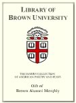 Customized digital bookplate for Brown Alumni Monthly to the Harris Collection