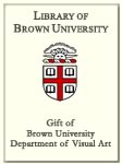 Customized digital bookplate for Brown University Department of Visual Art