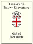 Customized digital bookplate for Sara Burke
