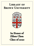 Zihan Chen, Class of 2020