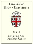 Customized digital bookplate for Conjuring Arts Research Center
