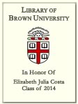 Elizabeth Julia Costa, Class of 2014