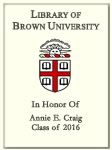 Annie E. Craig, Class of 2016