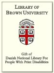 Customized digital bookplate for Danish National Library for People With Print Disabilities