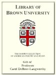 Customized digital bookplate for Professor Carol DeBoer-Langworthy to the Harris Collection