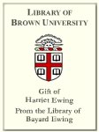 Customized digital bookplate for Harriet Ewing, From the Library of Bayard Ewing