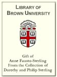 Customized digital bookplate for Anne Fausto-Sterling, from the Collection of Dorothy and Philip Sterling