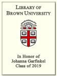 Johanna Garfinkel, Class of 2019