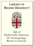 Customized digital bookplate for Haffenreffer Museum of Anthropology