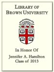 Jennifer A. Hamilton, Class of 2013