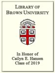 Cailyn E. Hansen, Class of 2019