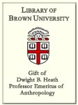 Customized digital bookplate for Dwight B. Heath, Professor Emeritus of Anthropology